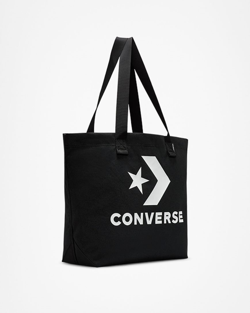 Pánské Tašky Converse Star Chevron Tote Černé Bílé | CZ UWQE05